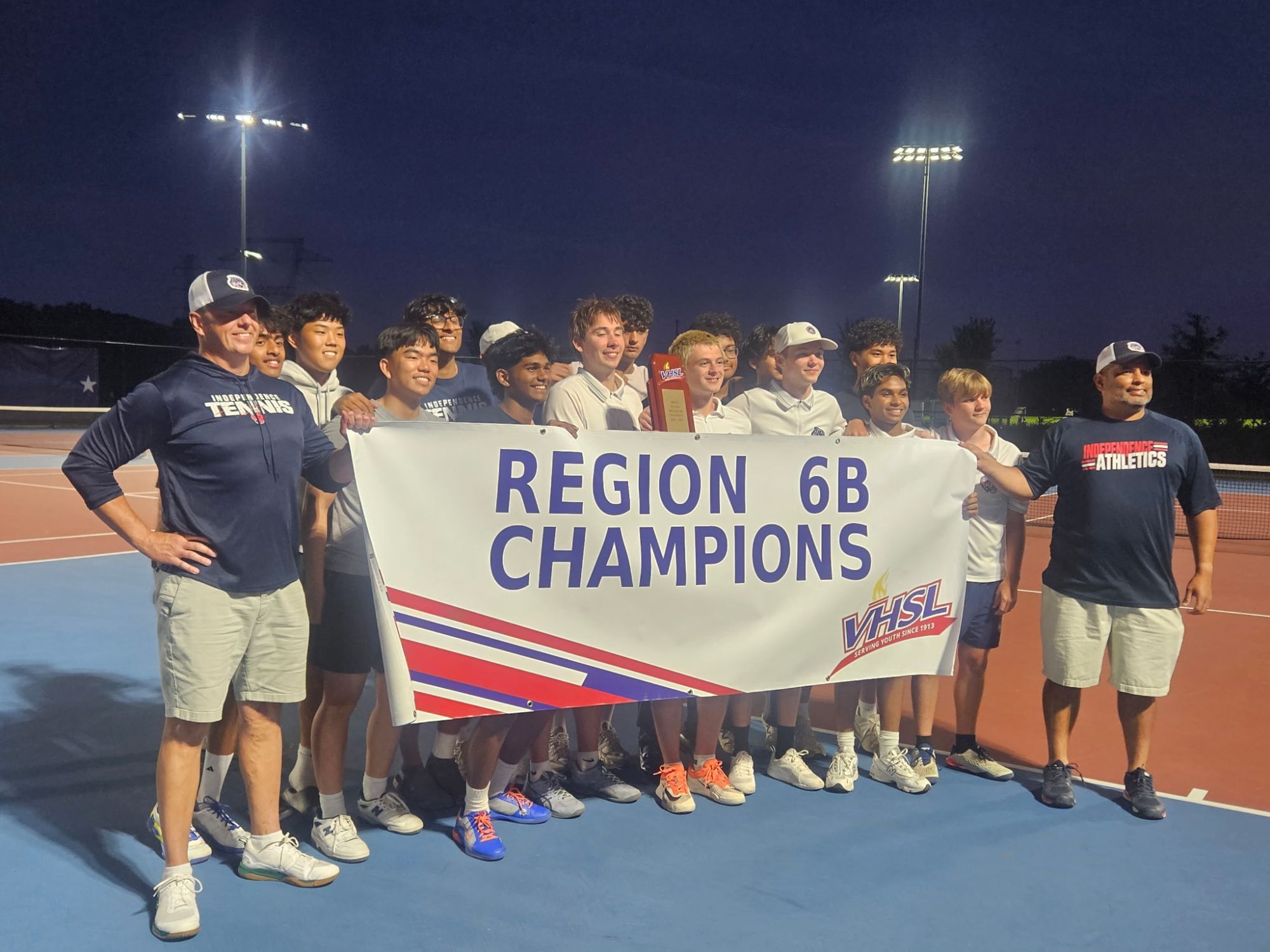 Independence Tennis Team — Region 6B Champions 2025-26